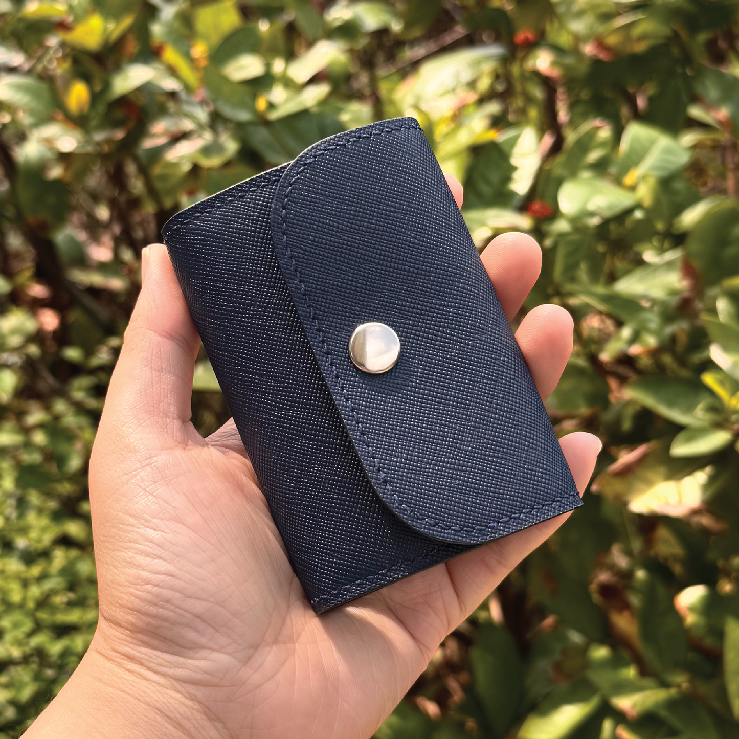 Saffiano Leather | Tri-fold Keyholder | 十字紋牛皮系列 | 三摺鎖匙包