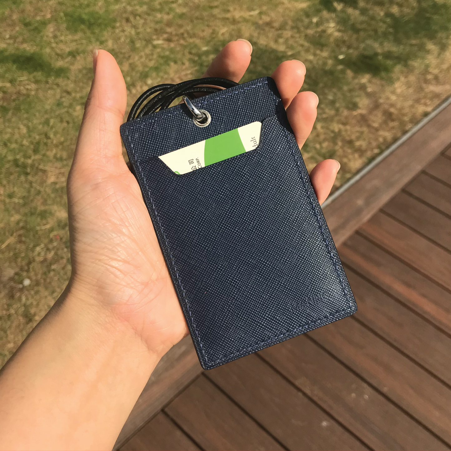 Saffiano Leather | ID Cardholder with Lanyard | Vertical, Horizontal Style | 十字紋牛皮系列 | 掛頸職員卡套 | 直款橫款