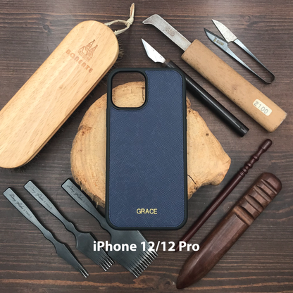 Saffiano Leather | MagSafe Compatible iPhone Case | 十字紋牛皮系列 | 磁吸手機殼