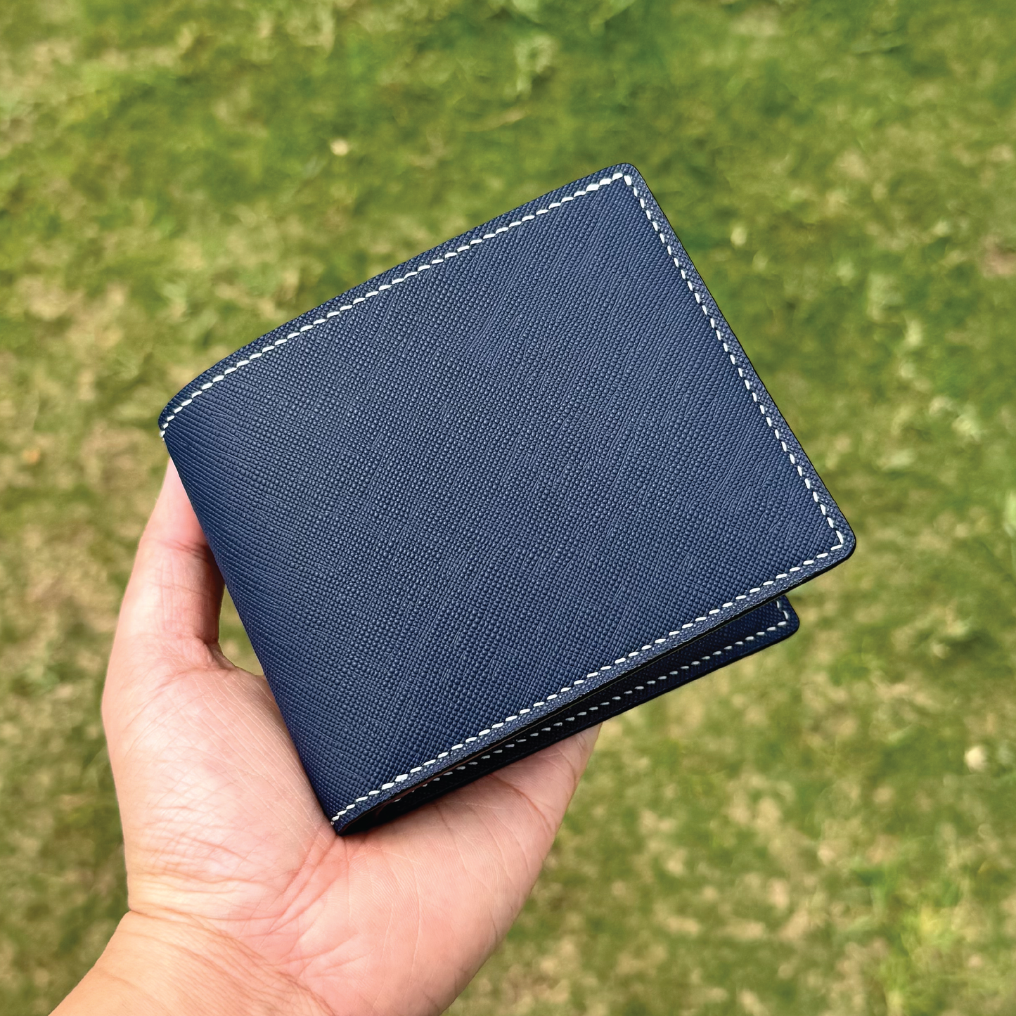 Saffiano Leather | Bifold Short Wallet | Card Slot, Photo Slot | 十字紋牛皮系列 | 兩摺短銀包 | 卡位，相位款式