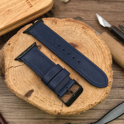 Saffiano Leather | Lightweight Apple Watch Strap | 十字紋牛皮系列 | 輕盈款iWatch錶帶