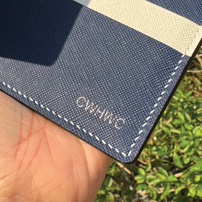 Saffiano Leather | Bifold Short Wallet | Card Slot, Photo Slot