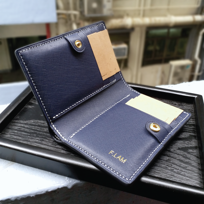 Saffiano Leather | Bifold Medium Wallet | Card Slot, Photo Slot | 十字紋牛皮系列 | 兩摺中銀包 | 卡位，相位款式