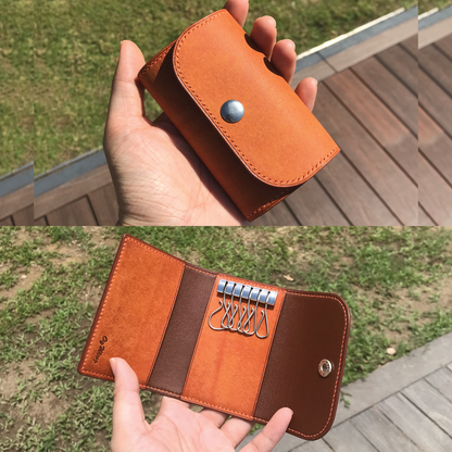 Pueblo Leather | Tri-fold Keyholder | 磨砂牛皮系列 | 三摺鎖匙包