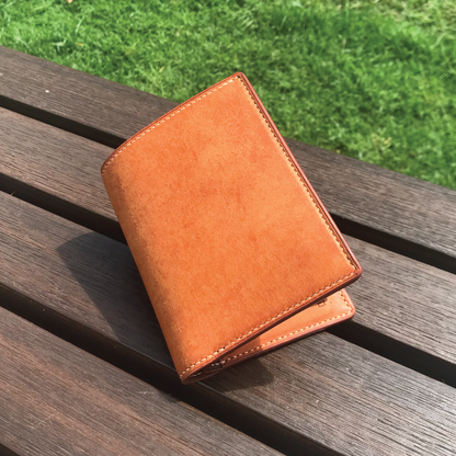 Pueblo Leather | Bifold Medium Wallet | Card Slot, Photo Slot | 磨砂牛皮系列 | 兩摺中銀包 | 卡位，相位款式