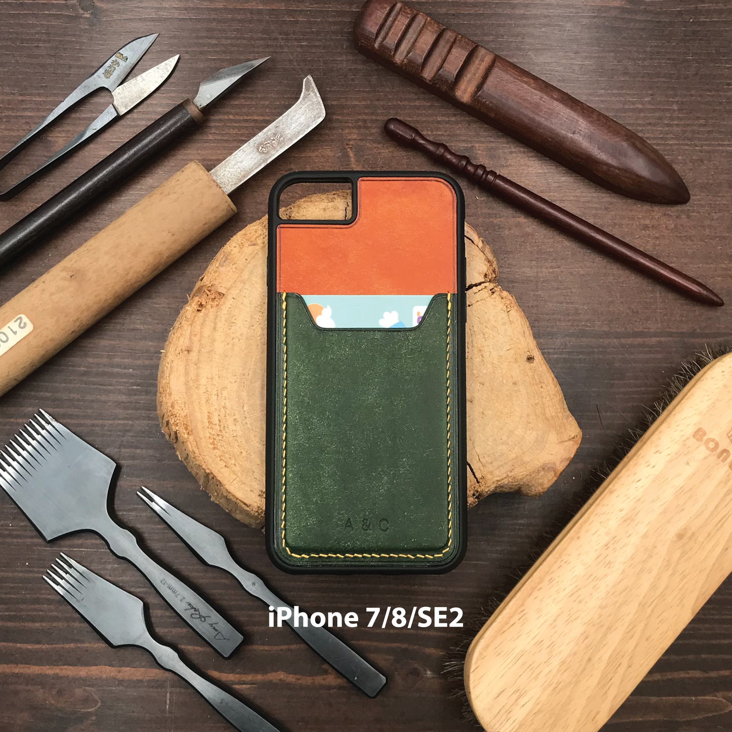 Pueblo Leather | Card Slot iPhone Case | 磨砂牛皮系列 | 卡位手機殼