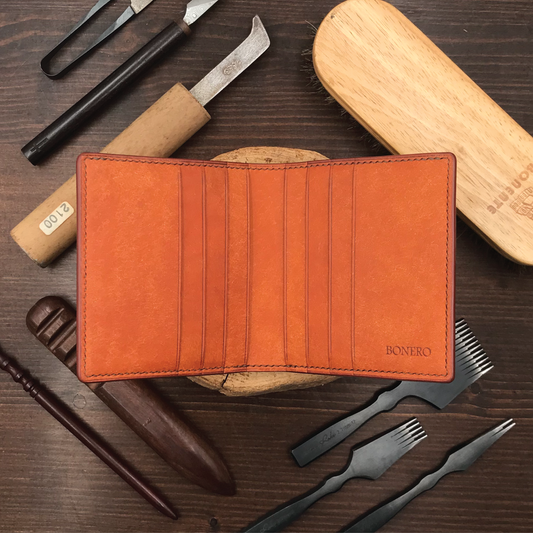 Pueblo Leather | Bifold Mini Wallet | 磨砂牛皮系列 | 兩摺迷你銀包