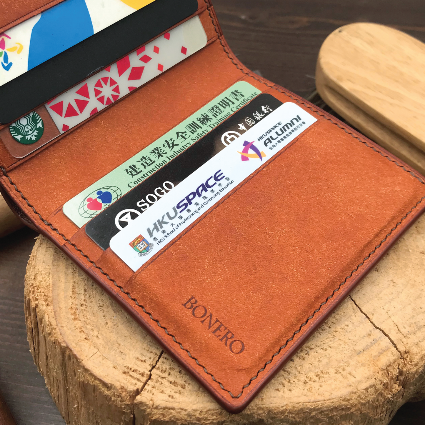 Pueblo Leather | Bifold Mini Wallet | 磨砂牛皮系列 | 兩摺迷你銀包