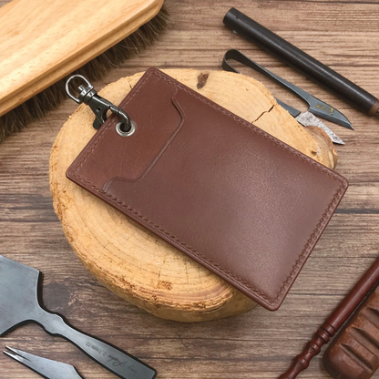 Calf Leather | ID Cardholder with Lanyard | Vertical, Horizontal Style | 小牛皮系列 | 掛頸職員卡套 | 直款橫款