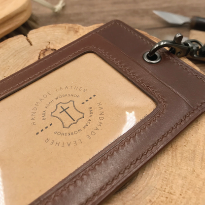 Calf Leather | ID Cardholder with Lanyard | Vertical, Horizontal Style | 小牛皮系列 | 掛頸職員卡套 | 直款橫款