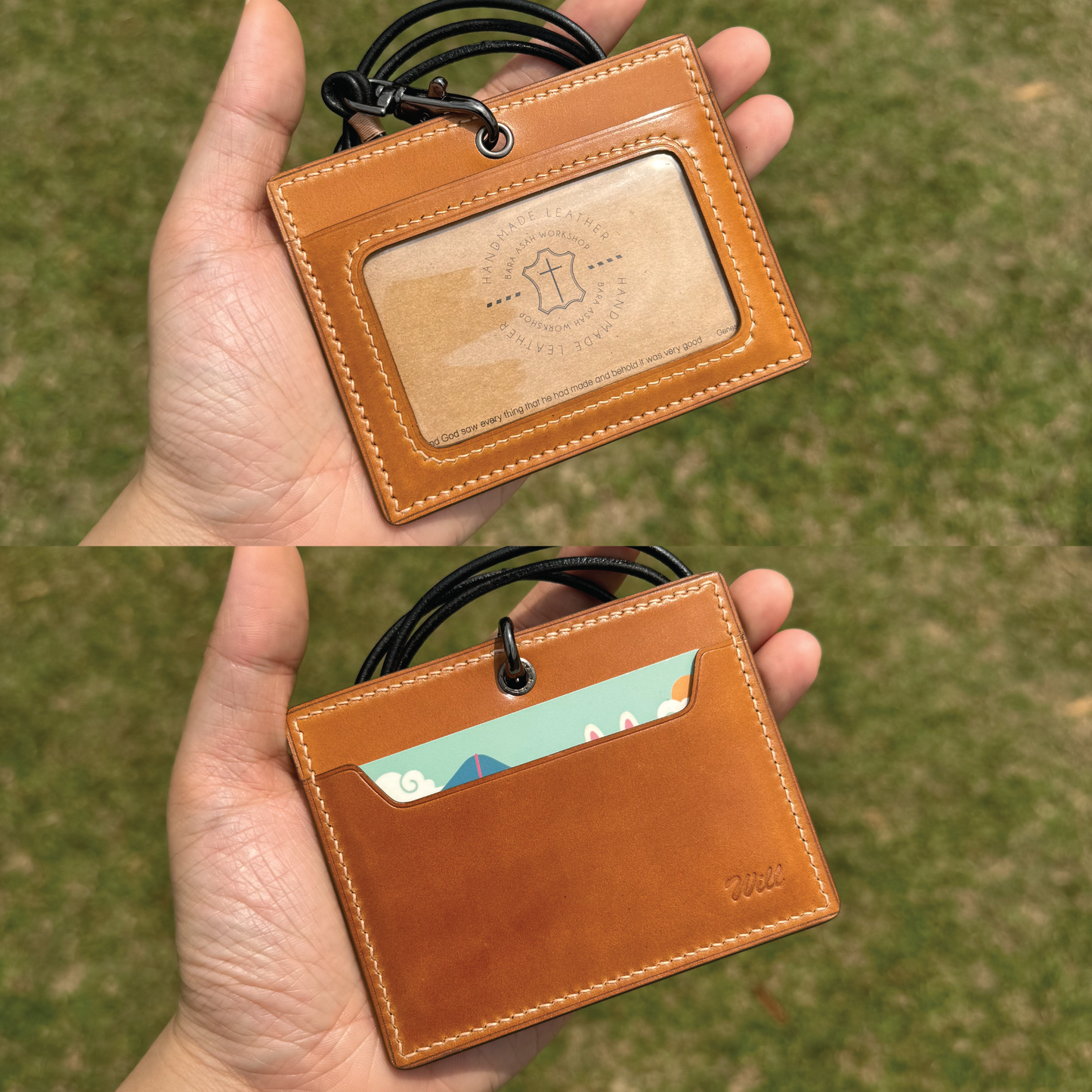 Cordovan Leather | ID Cardholder with Lanyard | Vertical, Horizontal Style | 馬臀皮系列 | 掛頸職員卡套 | 直款橫款