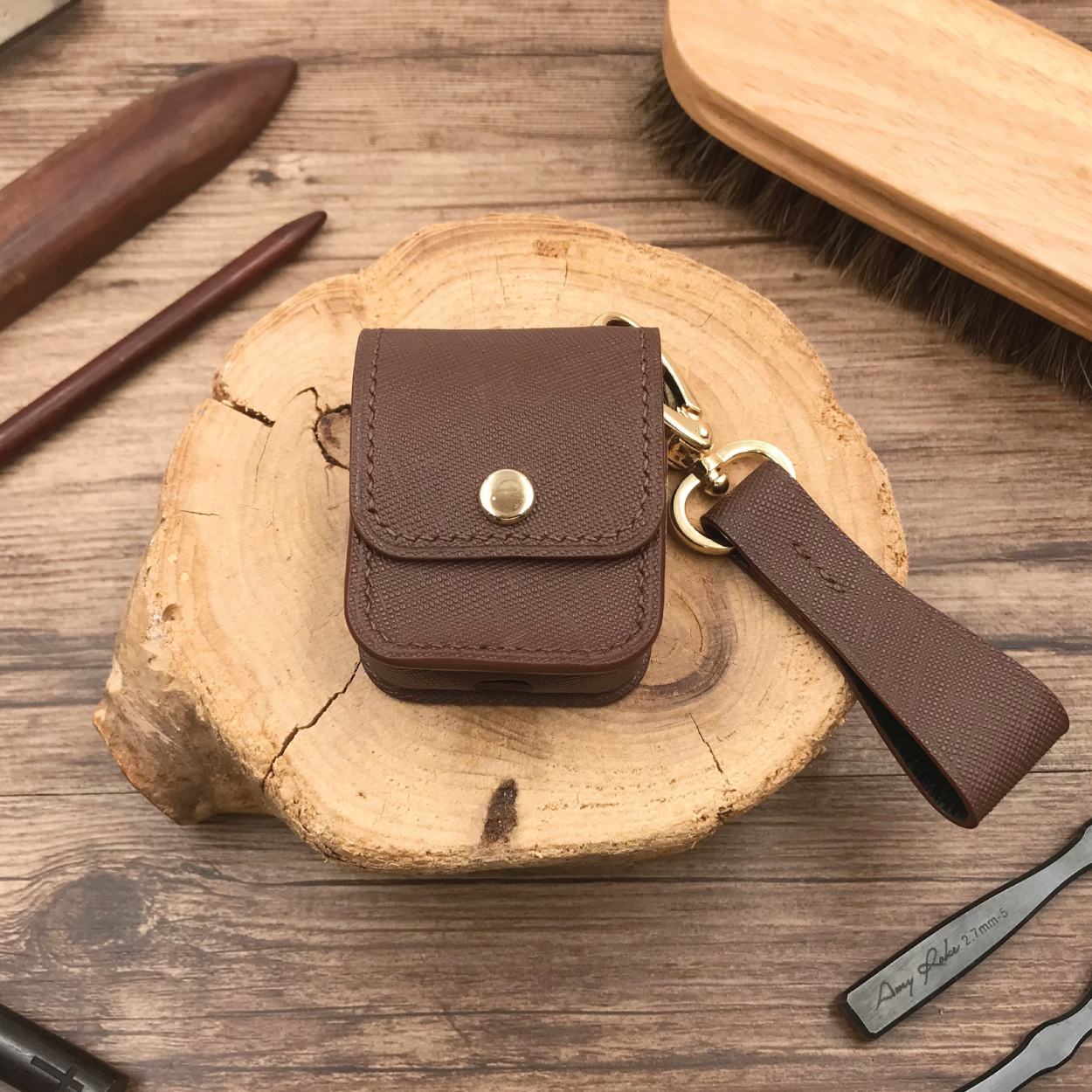 Saffiano Leather | Airpod Case | 十字紋牛皮系列 | 蘋果耳機保護套