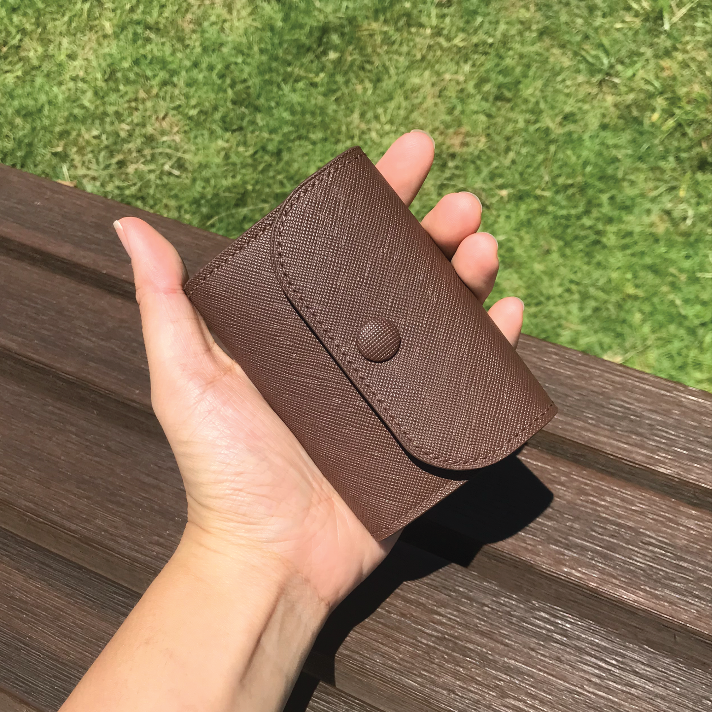 Saffiano Leather | Tri-fold Keyholder | 十字紋牛皮系列 | 三摺鎖匙包