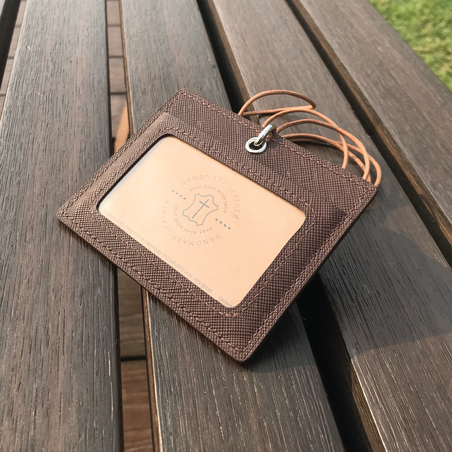 Saffiano Leather | ID Cardholder with Lanyard | Vertical, Horizontal Style | 十字紋牛皮系列 | 掛頸職員卡套 | 直款橫款