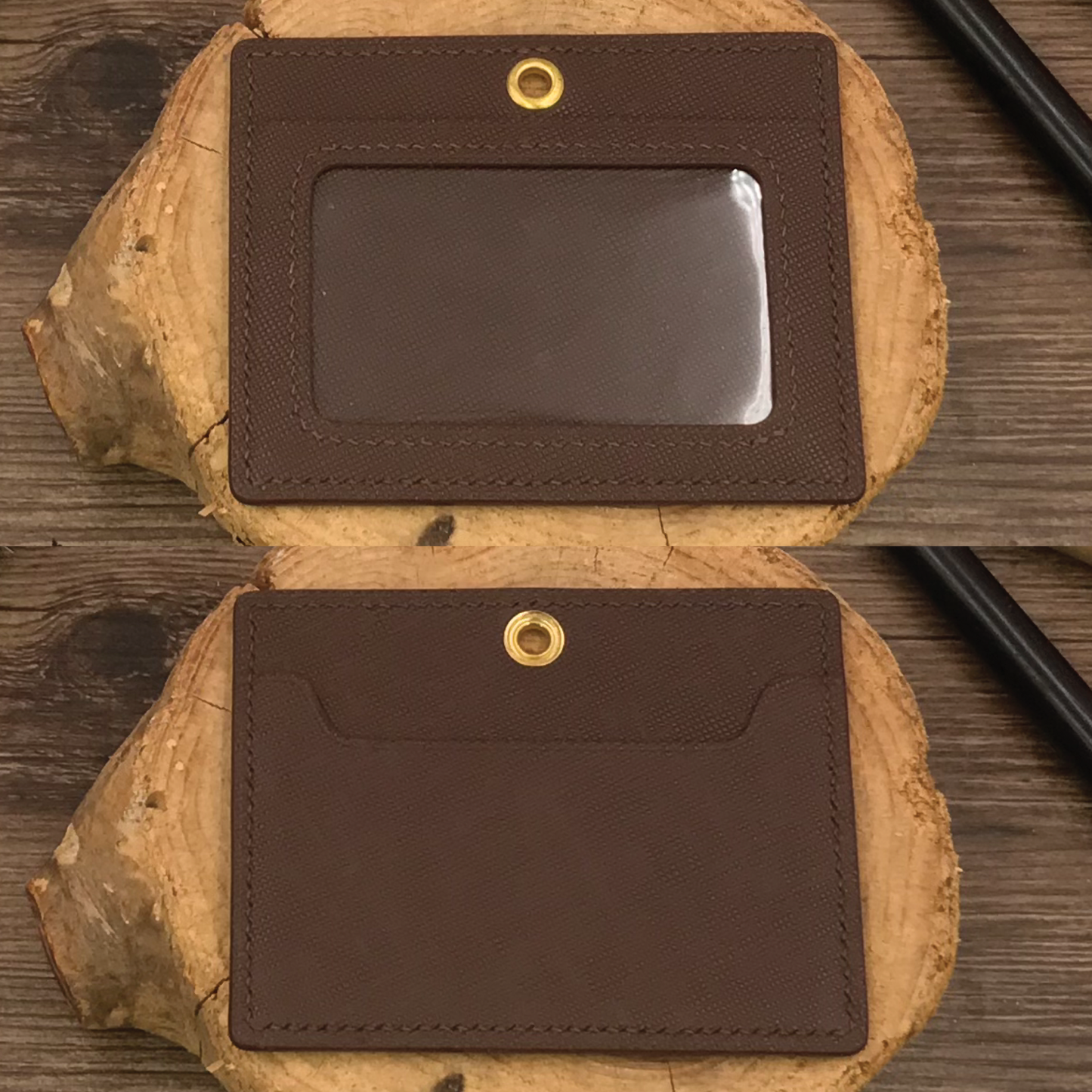 Saffiano Leather | ID Cardholder with Lanyard | Vertical, Horizontal Style | 十字紋牛皮系列 | 掛頸職員卡套 | 直款橫款