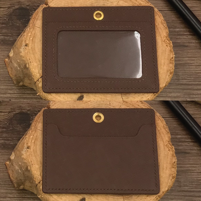 Saffiano Leather | ID Cardholder with Lanyard | Vertical, Horizontal Style | 十字紋牛皮系列 | 掛頸職員卡套 | 直款橫款