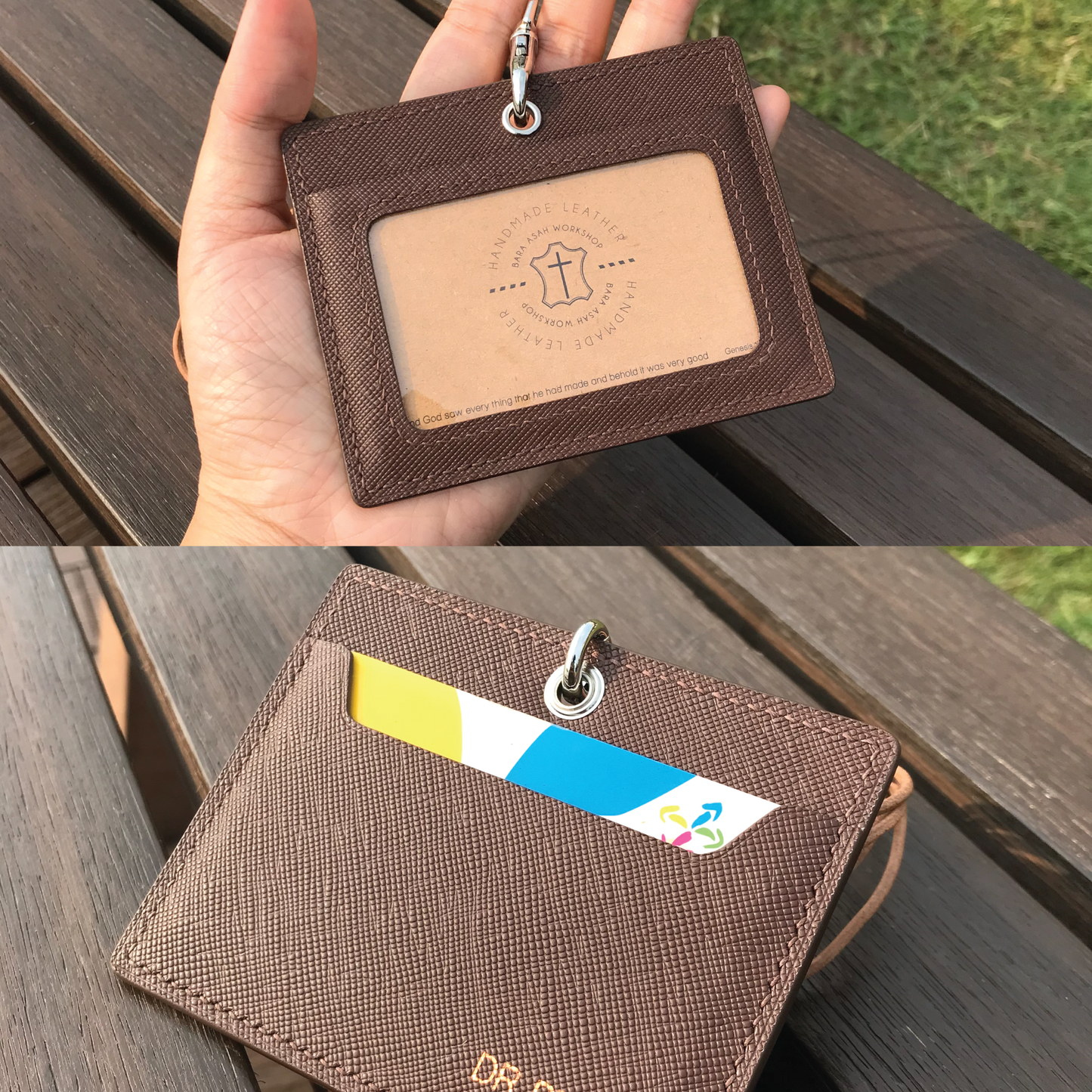 Saffiano Leather | ID Cardholder with Lanyard | Vertical, Horizontal Style | 十字紋牛皮系列 | 掛頸職員卡套 | 直款橫款