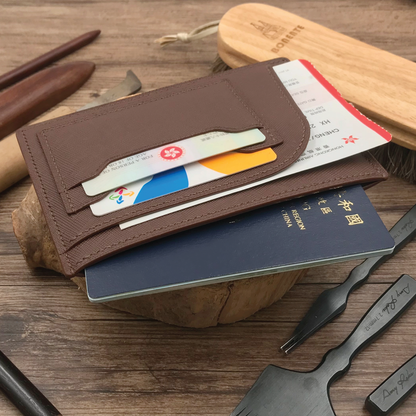 Saffiano Leather | Simple Passport Holder | 十字紋牛皮系列 | 簡約護照套