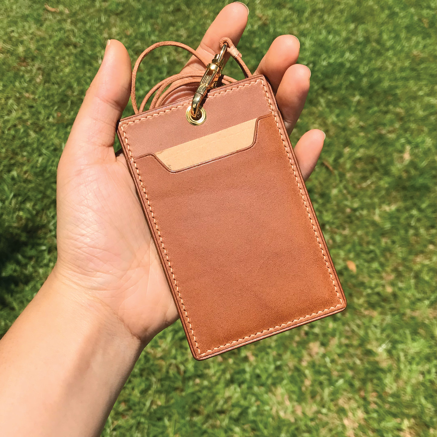 Buttero Leather | ID Cardholder with Lanyard | Vertical, Horizontal Style | 植鞣牛皮系列 | 掛頸職員卡套 | 直款橫款