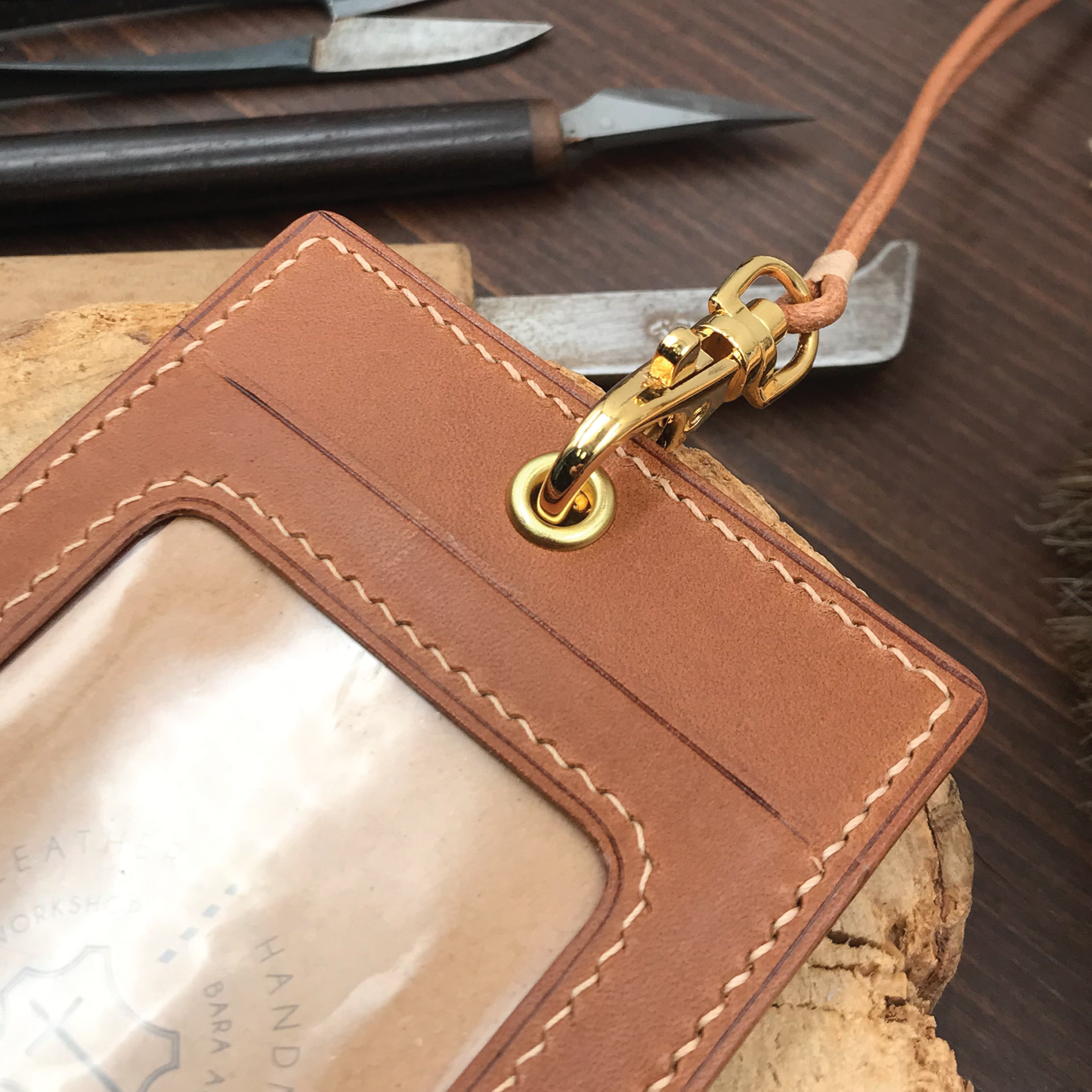 Buttero Leather | ID Cardholder with Lanyard | Vertical, Horizontal Style | 植鞣牛皮系列 | 掛頸職員卡套 | 直款橫款