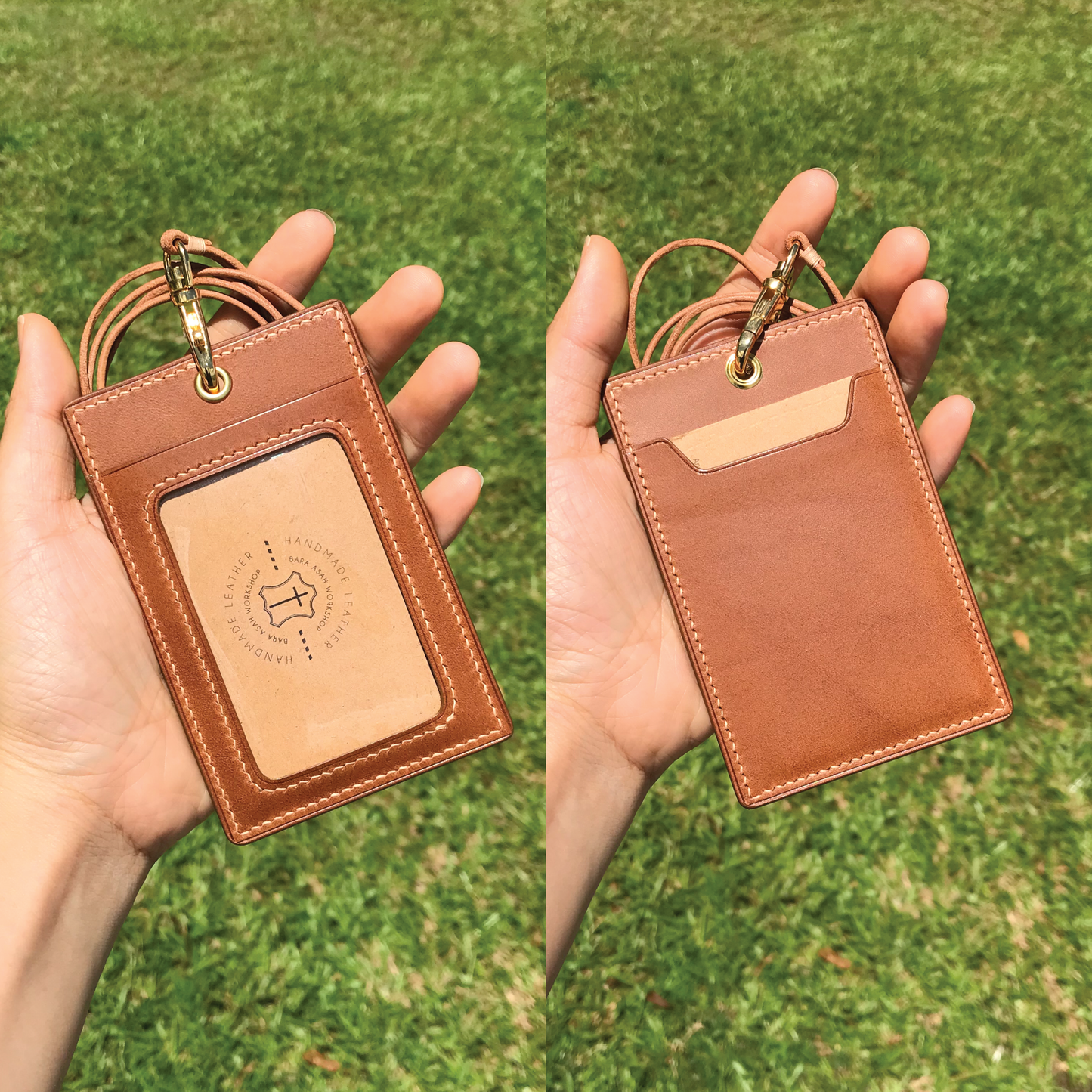 Buttero Leather | ID Cardholder with Lanyard | Vertical, Horizontal Style | 植鞣牛皮系列 | 掛頸職員卡套 | 直款橫款