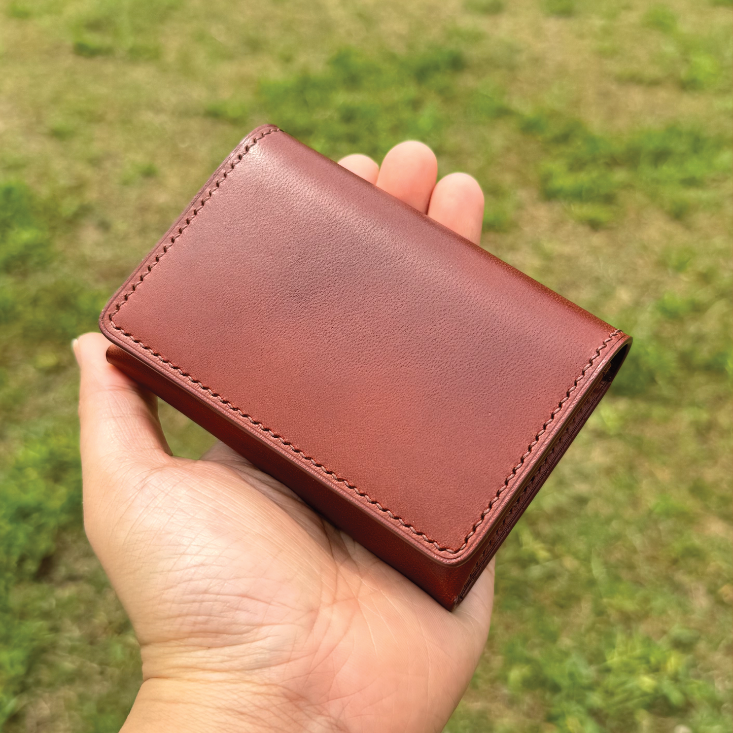 Buttero Leather | Magnetic Snap Business Name Card Case | 植鞣牛皮系列 | 磁扣開關卡片盒