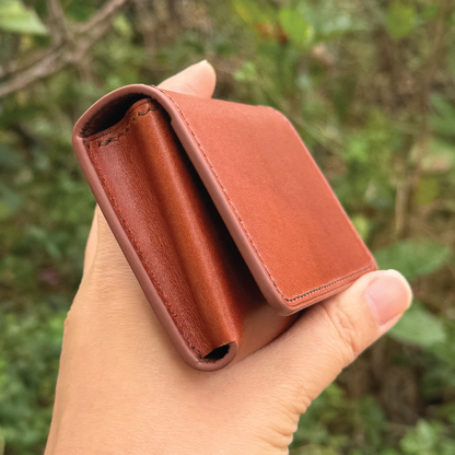 Buttero Leather | Magnetic Snap Business Name Card Case | 植鞣牛皮系列 | 磁扣開關卡片盒