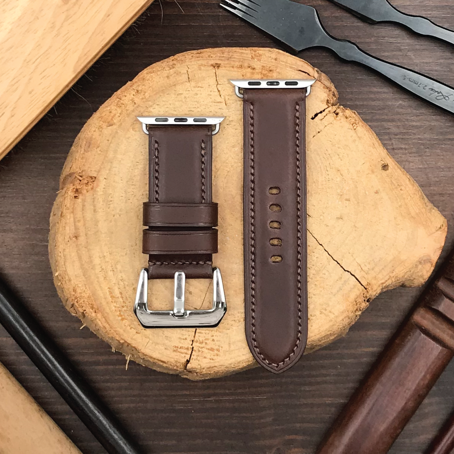 Buttero Leather | Heavy-Duty Apple Watch Strap | 植鞣牛皮系列 | 厚身款iWatch錶帶