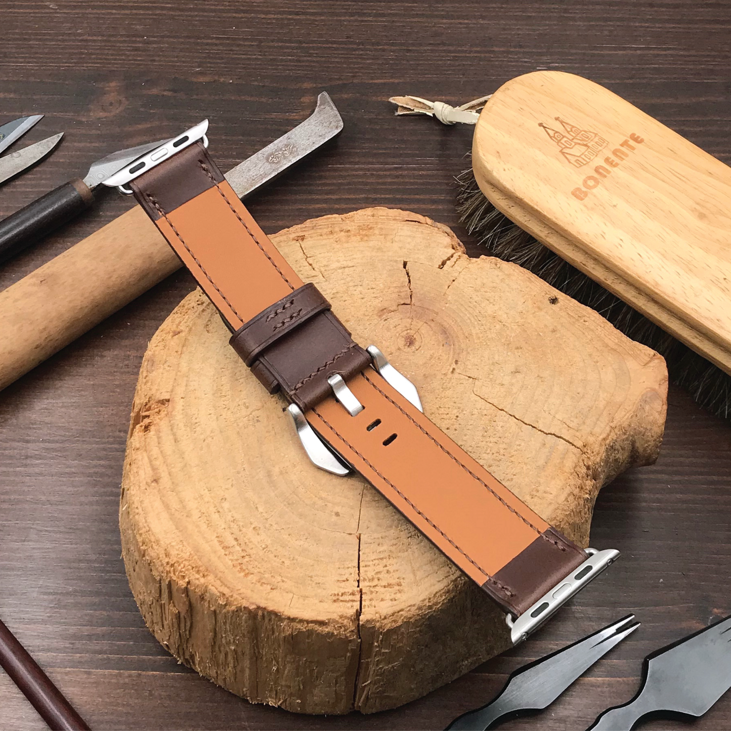 Buttero Leather | Heavy-Duty Apple Watch Strap | 植鞣牛皮系列 | 厚身款iWatch錶帶