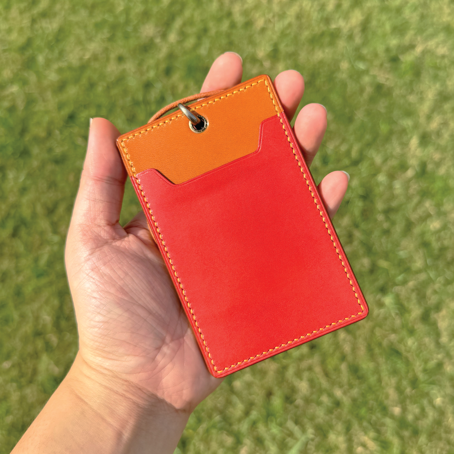 Tochigi Leather | ID Cardholder with Lanyard | Vertical, Horizontal Style | 栃木牛皮系列 | 掛頸職員卡套 | 直款橫款