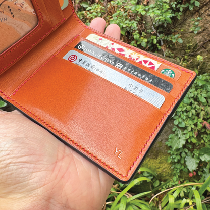 Tochigi Leather | Bifold Short Wallet | Card Slot, Photo Slot | 栃木牛皮系列 | 兩摺短銀包 | 卡位，相位款式