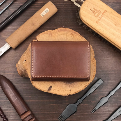 Tochigi Leather | Magnetic Snap Business Name Card Case | 栃木牛皮系列 | 磁扣開關卡片盒