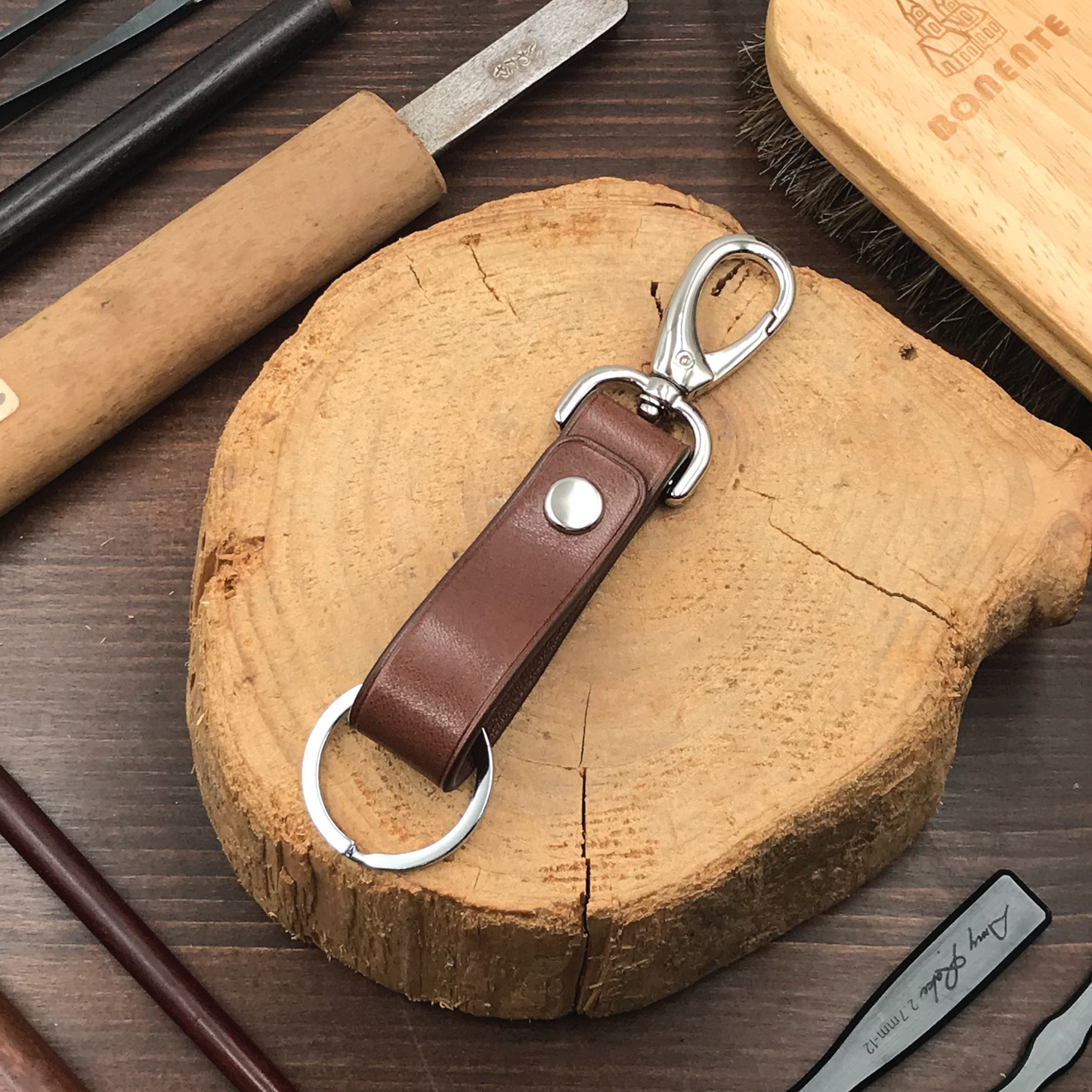 Tochigi Leather | Belt Loop Keyring | 栃木牛皮系列 | 皮帶鎖匙扣