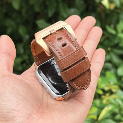 Tochigi Leather | Heavy-Duty Apple Watch Strap | 栃木牛皮系列 | 厚身款iWatch錶帶