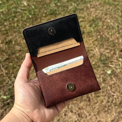 磨砂牛皮系列 | 磁扣開關卡片盒