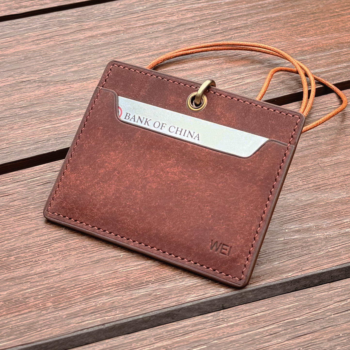 Pueblo Leather | ID Cardholder with Lanyard | Vertical, Horizontal Style | 磨砂牛皮系列 | 掛頸職員卡套 | 直款橫款