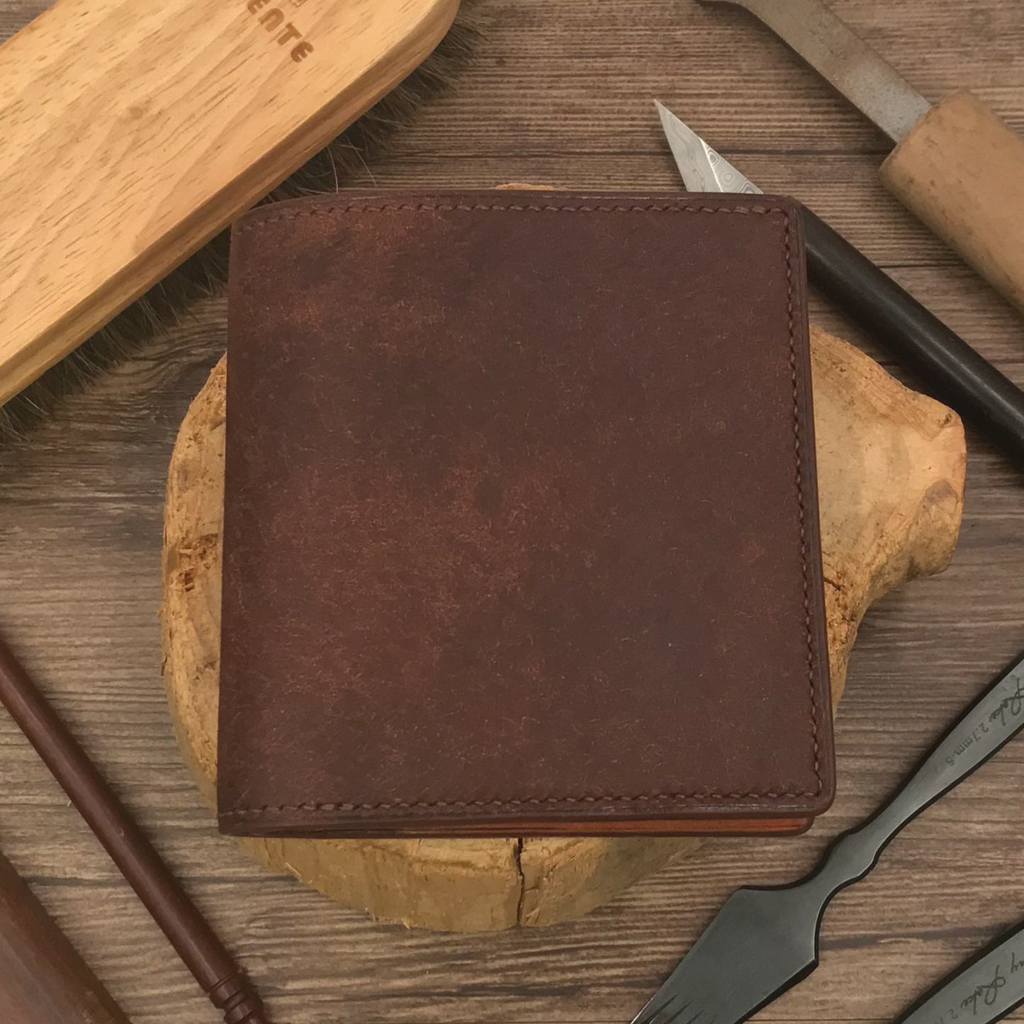 Pueblo Leather | Bifold Mini Wallet | 磨砂牛皮系列 | 兩摺迷你銀包