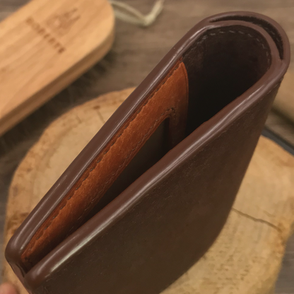 Pueblo Leather | Bifold Mini Wallet | 磨砂牛皮系列 | 兩摺迷你銀包