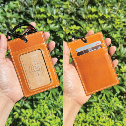 Cordovan Leather | ID Cardholder with Lanyard | Vertical, Horizontal Style | 馬臀皮系列 | 掛頸職員卡套 | 直款橫款