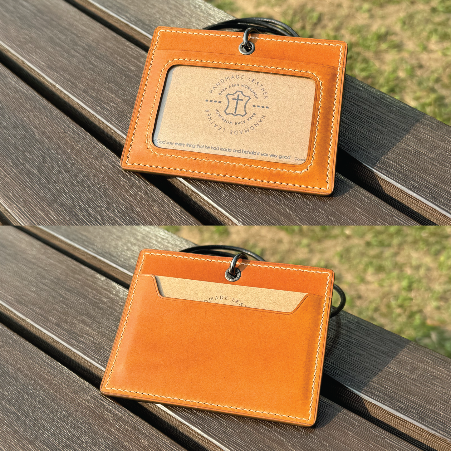 Cordovan Leather | ID Cardholder with Lanyard | Vertical, Horizontal Style | 馬臀皮系列 | 掛頸職員卡套 | 直款橫款