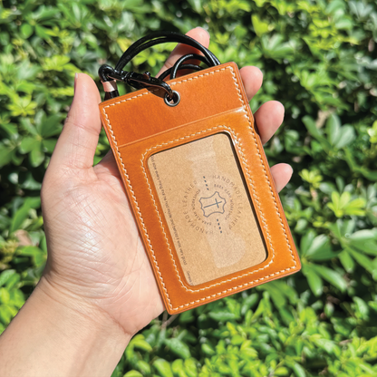 Cordovan Leather | ID Cardholder with Lanyard | Vertical, Horizontal Style | 馬臀皮系列 | 掛頸職員卡套 | 直款橫款