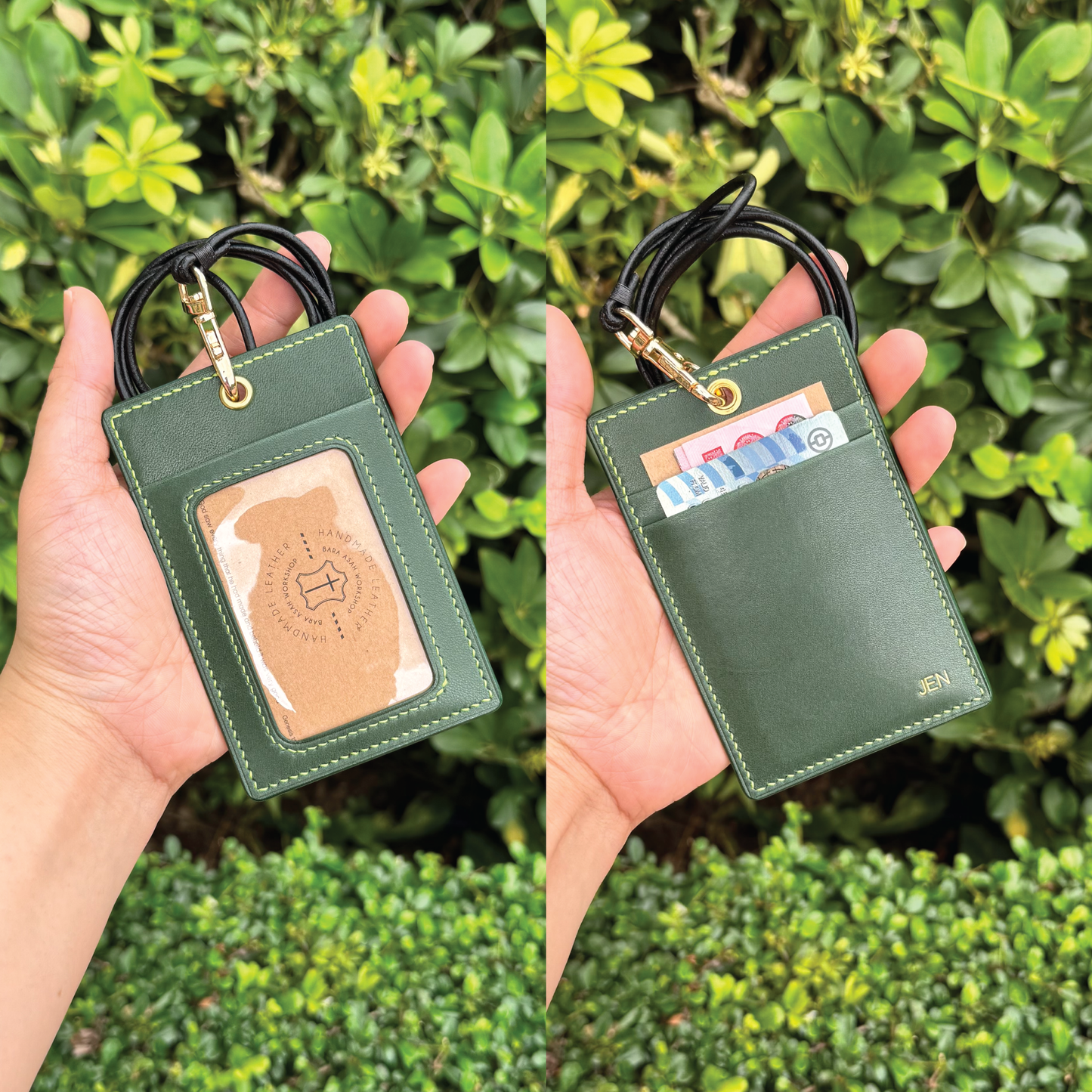 Tochigi Leather | ID Cardholder with Lanyard | Vertical, Horizontal Style | 栃木牛皮系列 | 掛頸職員卡套 | 直款橫款