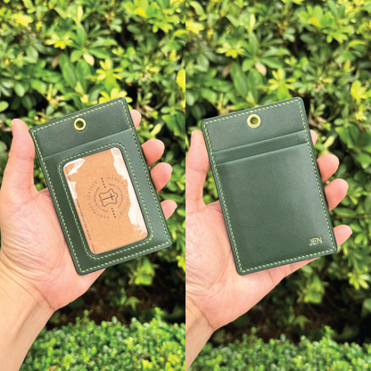 Tochigi Leather | ID Cardholder with Lanyard | Vertical, Horizontal Style | 栃木牛皮系列 | 掛頸職員卡套 | 直款橫款