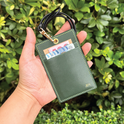 Tochigi Leather | ID Cardholder with Lanyard | Vertical, Horizontal Style | 栃木牛皮系列 | 掛頸職員卡套 | 直款橫款