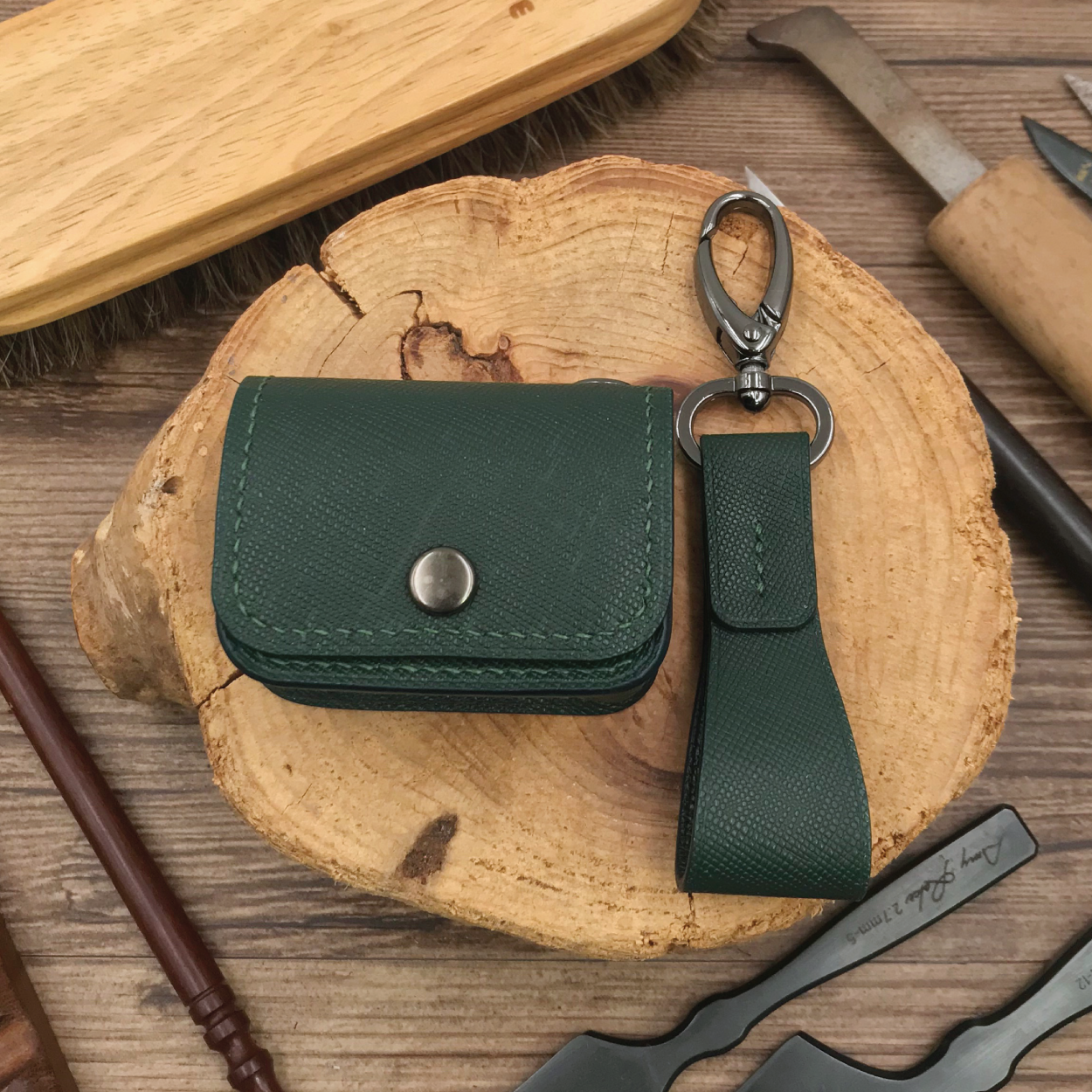 Saffiano Leather | Airpod Case | 十字紋牛皮系列 | 蘋果耳機保護套