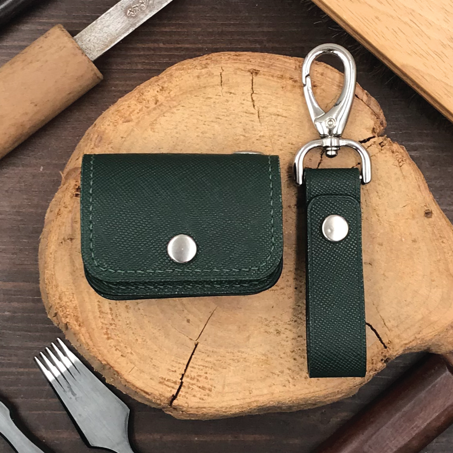 Saffiano Leather | Airpod Case | 十字紋牛皮系列 | 蘋果耳機保護套