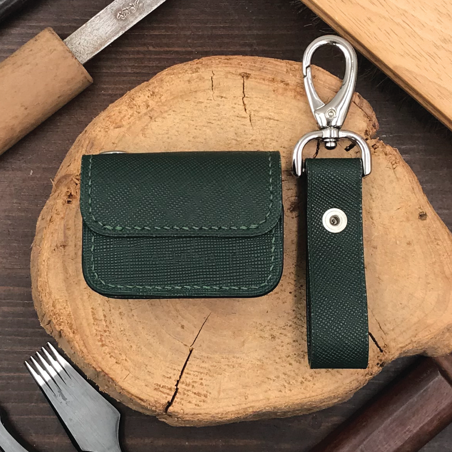 Saffiano Leather | Airpod Case | 十字紋牛皮系列 | 蘋果耳機保護套