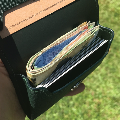 Saffiano Leather | Magnetic Snap Business Name Card Case | 十字紋牛皮系列 | 磁扣開關卡片盒