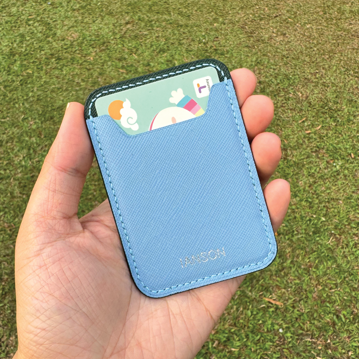 Saffiano Leather | MagSafe Cardholder | 十字紋牛皮系列 | 磁吸卡套