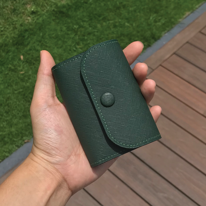 Saffiano Leather | Tri-fold Keyholder | 十字紋牛皮系列 | 三摺鎖匙包